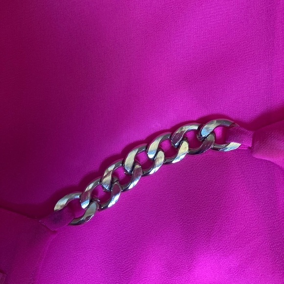 Lilly Pulitzer Adrienne Halter Chain Dress in Raz Berry - Picture 10 of 12